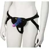 ROMP Piccolo Pegging Kit Strap-On Dildo Kit 14,5 cm - Svart - Svart