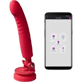 Lovense Mission 2 - App-styrd vibrator med sugkopp (röd)