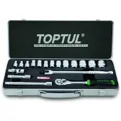 Toptul Verktygssats 3/8 tum 18 Styck