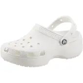 Crocs Classic Platform Thermoplastiska Tofflor I Vitt För Kvinnor