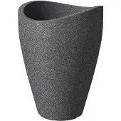 Scheurich planteringskruka 4033083542675 – utomhus krukväxt, fristående plast, svart
