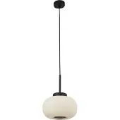 Searchlight Glas pendellampa Lumina, dimbar, Svart, Vardagsrum / matsal, Glas, Pendellampa