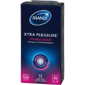 Manix Xtra Pleasure Double Extase Kondomer 12 st - Klar - Klar