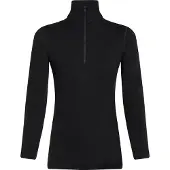 Icebreaker - Underställ dam - W Merino 260 Oasis LS Half Zip Black för UnisexUll - Storlek L - Svart