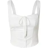 Noar studios Topp 'CORSET TOP' vit