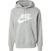 Nike Sweatshirt 'CLUB' gråmelerad / vit