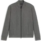 BOSS Slim-fit jacket in brushed stretch flannel