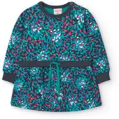Boboli Fleece Printed Klänning Med Långa ärmar
