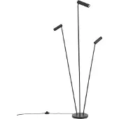 QAZQA Modern golvlampa svart 3-ljus GU10 35mm - Thomas