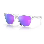 Oakley - Solglasögon - Frogskins Polished Clear / Prizm Violet för UnisexUll - Lila