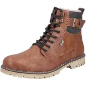 Rieker Boots med snörning brun / konjak / mörkgrå