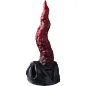 Creature Cocks Dragon Tongue Silikondildo 25 cm - Röd - Röd