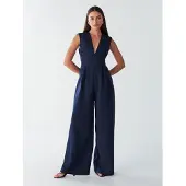 BWLDR Jumpsuit 'ROMANCE JUMPSUIT' marinblå