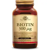 Solgar , Biotin, 300 mcg, 100 Tabletter