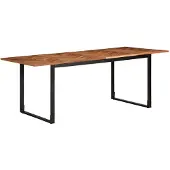 vidaXL Matbord 200x100x75 cm massivt trä akacia