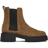 Calvin Klein Suede Chunky Square Toe Chelsea Boots