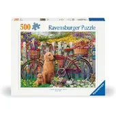 Ravensburger - Puzzle Cute Dogs In The Garden 500p