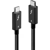 Lindy USB-C-skärmkabel Thunderbolt 4 USB-C-kontakt, USB-C-kontakt 1.00 m Svart 8K UHD 31120