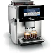 Siemens EQ900 TQ907R03 - Automatisk kaffekokare med mjölkskummare - 19 bar - metallic