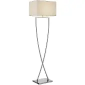LUCANDE Golvlampa , Evaine, Vit, Vardagsrum, Metall, Modern