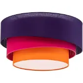 Euluna Taklampor , Trio Max, dimbara, Violett, Vardagsrum, Tyg / textil, Modern