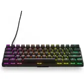 SteelSeries Apex Pro Mini, Kabel, USB, Mekaniska tangentbrytare, QWERTY, RGB LED, Svart