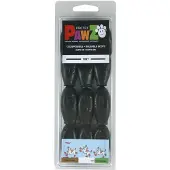 Pawz - Rubber Dog Boots - XXXS - Black - 12 pcs