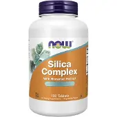 Now , Silica Komplex med Horsetail-extrakt, 180 tabletter