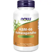 Now , KSM-66 Ashwagandha, 600 mg, 90 Veg Capsuler