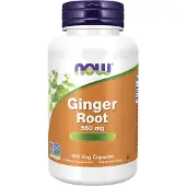 Now , Ginger Rot, 550 mg, 100 Veg Capsuler