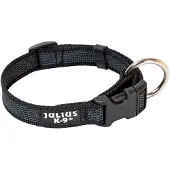 Julius-K9 K9 C&G halsband svart/grå, 25 mm/39-65 cm