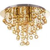 Nowa Taklampa London, dimbar, Mässing / guld, Vardagsrum / matsal, Syntetmaterial, Modern, Taklampa