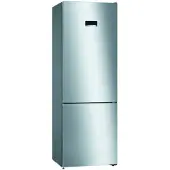Bosch Serie | 4 KGN49XWEA - Kylskåp/frys - bottenfrysskåp - bredd: 70 cm - djup: 67 cm - höjd: 203 cm - 438 liter - Klass E - vit