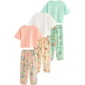 Next Pyjamas ljusgrön / orange / off-white