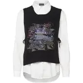 Desigual Blus svart / vit