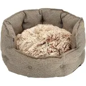 Dogman Classy Memory Foam Hundbädd Beige M 64cm