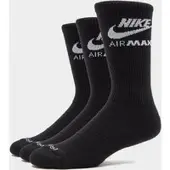 Nike 3-Pack Air Max Crew Socks, svart