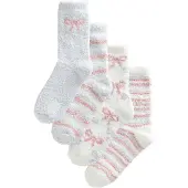 Next Sockor ecru / pastellblå / korall