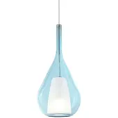 Ideal Lux Hänglampa Kalique, dimbar, Blå, Vardagsrum / matsal, Syntetmaterial, Modern, Pendellampa