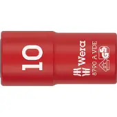 Wera 8790 A VDE 05005936001 Ytter-sexkantig Hylsnyckelinsats Isolerade 10 mm 10 mm 1/4