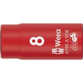 Wera 8790 A VDE 05005935001 Ytter-sexkantig Hylsnyckelinsats Isolerade 8 mm 8 mm 1/4