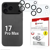 Displex kamera-skyddsglas för Apple iPhone 17 Pro Max, 2-pack