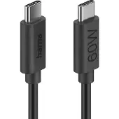 Hama USB-C Kabel USB 2.0 USB-C-kontakt 1.2 m Svart med USB 00086446