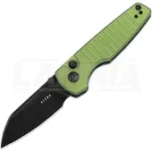 Kizer Cutlery Parakeet Button Lock GrnAL