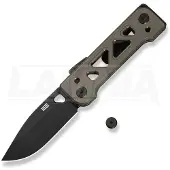 We Knife Tyro WE24001-3 Stonewashed CPM 20CV, Bronze Titanium, Snecx Tan design, pocket knife