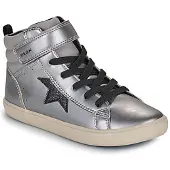 Geox Höga sneakers J GISLI GIRL flickor - Silver - 32