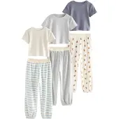 Next Pyjamas beige / marinblå / gråmelerad