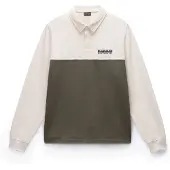 Napapijri T-shirt 'Mont' ljusbeige / oliv / svart