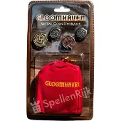 Cephalofair Games : Gloomhaven: Metallmynt Uppgradering - 60 Mynt & Dragrem, Spel Tillbehör