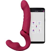 Lovense Lapis Double-Ended Vibrerande Strapless Strap-on - Ljusrosa - Ljusrosa